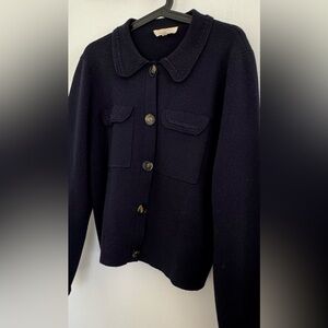 Sezane Midnight Blue Sweater